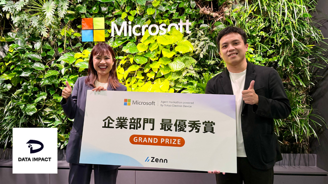 ヘッドウォータースグループのDATA IMPACT JOINT STOCK COMPANYが「Microsoft Agent Hackathon」企業部門最優秀賞を受賞