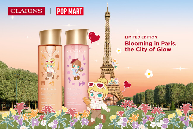 クラランスがPOP MARTとコラボレーション。阪急うめだ本店にて先行発売イベントを開催