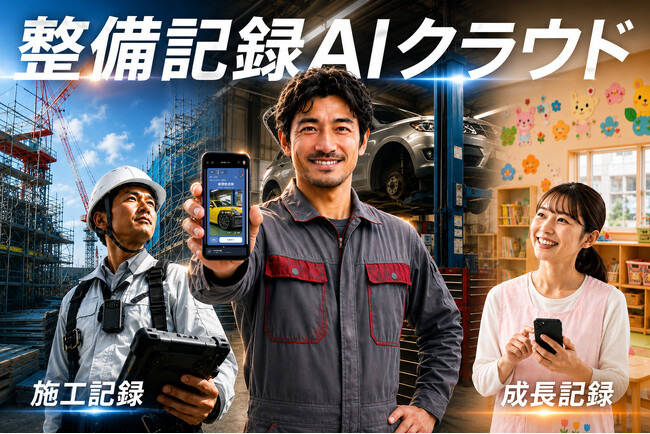 ルクレ、施工記録・成長記録に続く新たな記録領域へ。整備記録AIクラウド『AITURBO』登場