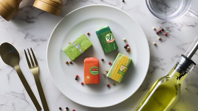 消していくと、まるで野菜!? 「エアイン<限定>サラダ消しゴム」を発売