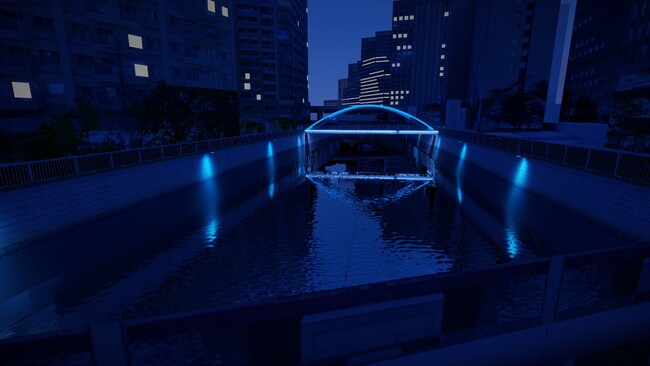 品川区「ヒカリの水辺プロジェクト」鈴懸歩道橋の特別ライトアップが2026年6月30日より開始