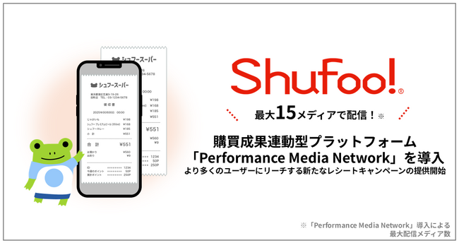 電子チラシサービス「Shufoo!」購買成果連動型プラットフォーム「Performance Media Network」を導入