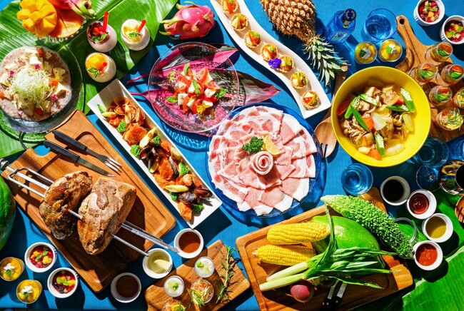 南国の太陽と自然が育んだ色彩のDINNER BUFFET開催　沖縄西海岸　TWIN-LINE HOTEL YANBARU OKINAWA JAPAN 7月1日(水)～10月31日(土)