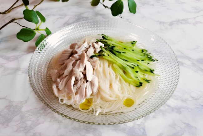 夏本番！そうめんの食感に、新しい楽しみ方　そうめんのゆで湯に「ポッカレモン１００」を加えてコシがアップ　～本試験条件下で、コシ・歯ごたえに関する物性値の上昇を確認～