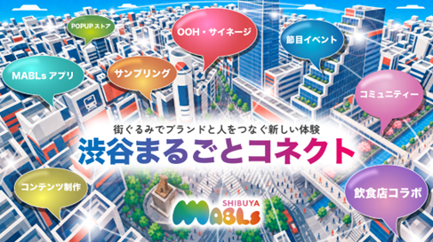 街全体をタッチポイントとして来街者とブランドをつなぐMABLsの年間ブランドパートナー制度「渋谷まるごとコネクト」花王ヘアケアのハイプレミアムブランドで年間取り組みを実施