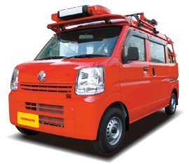 市町村に寄贈する軽消防自動車(デッキバンタイプ・6台) 市町村に寄贈する軽消防自動車(デッキバンタイプ・6台)