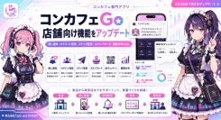 コンカフェ専門アプリ「コンカフェGo」が、7月2日より店舗向け機能を強化！来店客へのプッシュ通知やセグメント配信で再来店を促し、「常連化」を支援