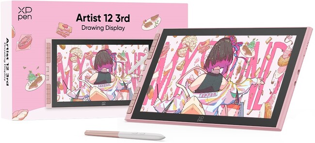 XPPen Artist12 3rdに新色のピンクが登場!!「Artist 12 3rd ピンク」