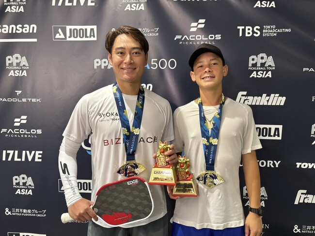プロピックルボールプレーヤー 船水雄太選手がPPAツアー初の東京大会 男子ダブルスで優勝!