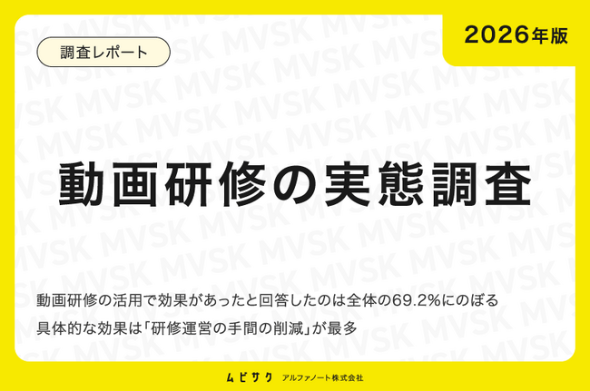 【2026年版】動画研修の実態調査｜動画研修の活用で効果があったと回答した企業は69.2%