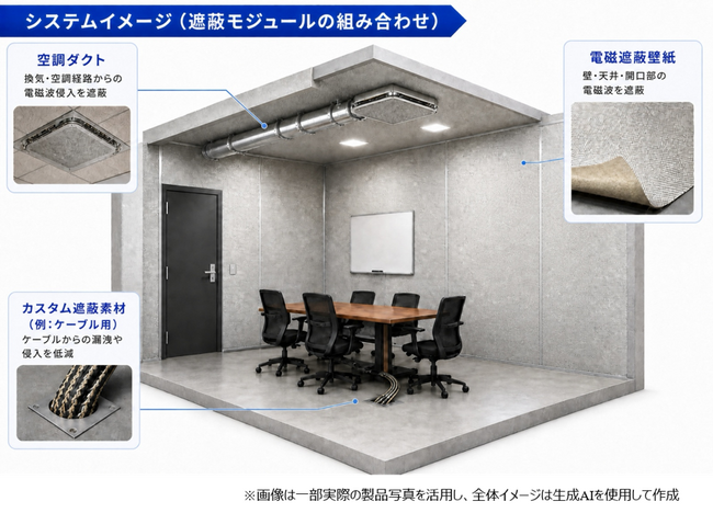 情報漏洩対策・電磁波対策は、ワンストップで調達できる時代に　　電磁波遮蔽ソリューションの本格展開へ