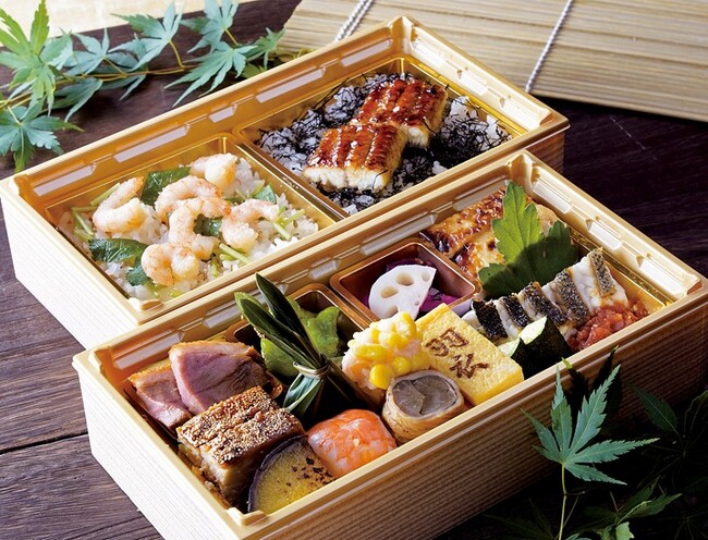 【明治記念館】7月1日より鮨・天麩羅・鉄板焼「羽衣」にて期間限定「納涼弁当」をご提供-旬の味覚を彩り豊かに詰め込んだ、夏を愉しむテイクアウト弁当-