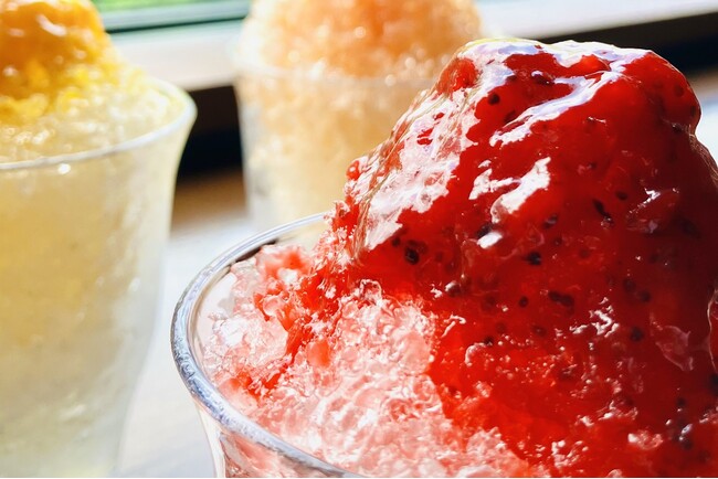 箱根の大人の隠れ宿が3種のフルーツかき氷で