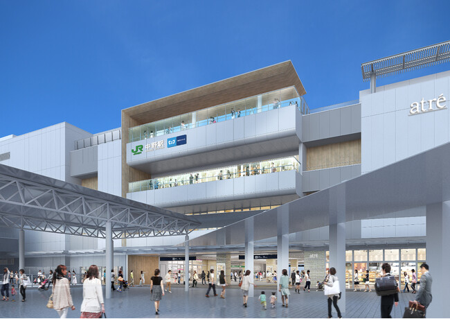 中野駅の新たな玄関口「アトレ中野」が2026年12月9日(水)に開業予定