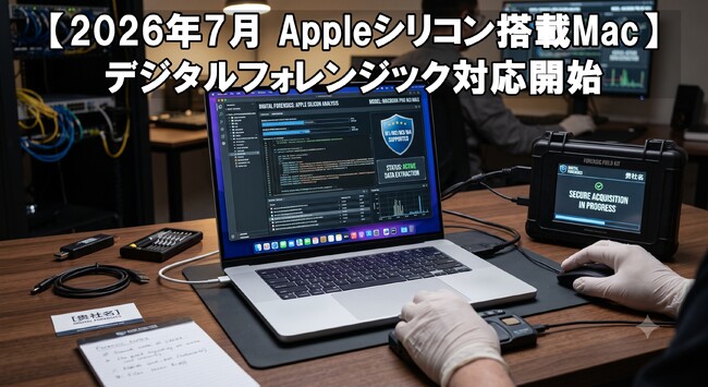 【2026年7月 Appleシリコン搭載Mac】デジタルフォレンジック対応開始
