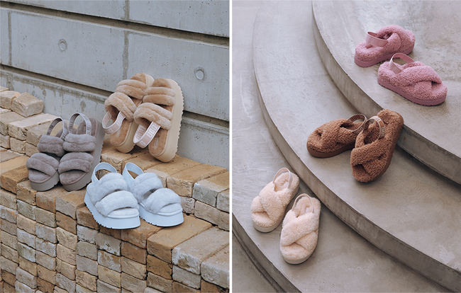 UGG、人気のフラッフサンダル新作2モデルを発売