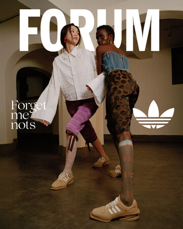 「Forget-me-nots」初となる、adidas Originalsとの別注モデル「FORUM SQ W」が登場
