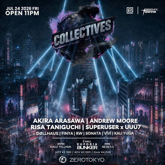 東京の最前線とベルリンのリアルなサウンドが交差する一夜【COLLECTIVE by BUNKER×EUFORIA】開催！