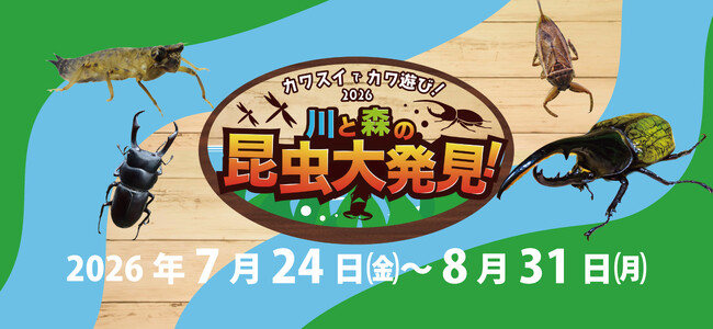 夏休み限定イベント「カワスイで カワ遊び!川と森の昆虫大発見!」開催