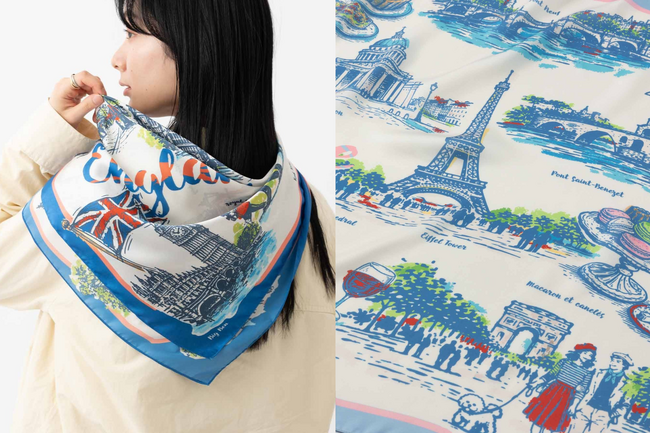 【旅の記憶を味わえる】雑貨ブランド「Jubilee」から新シリーズ「CITY TRIP」のスカーフが新発売