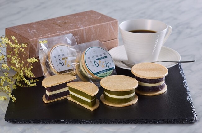 【明治記念館オンラインショップ】7月10日(金)より販売開始！宇治抹茶と北海道産小豆の味わいを愉しむ「サンドもなか」をご提供 - 素材にこだわり、一つひとつ丁寧に手作りした和スイーツ -