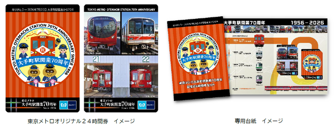 東京メトロ大手町駅開業７０周年記念オリジナル２４時間券を発売します！