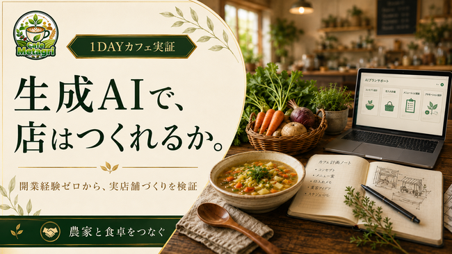 【開業経験ゼロ×生成AI】AIはリアルな店づくりのどこまで担えるか。農業コミュニティがカフェづくりで実証