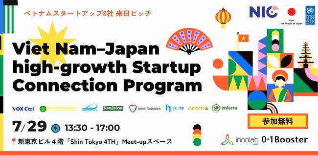 UNDP・NIC、ベトナムスタートアップ8社と日本企業・投資家との連携を促進する「Viet Nam-Japan high-growth Startup Connection Program」を開始