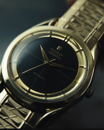 「1954年、北極圏横断飛行の歴史とともに誕生した名作」UNIVERSAL GENEVE POLEROUTER 20214 Gold Filled 1950sを販売開始。