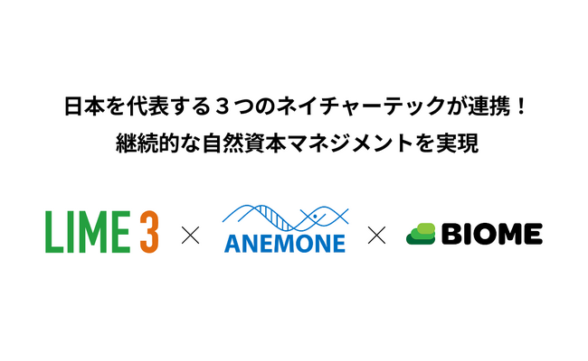 日本を代表する3つのネイチャーテックが連携!継続的な自然資本マネジメントを実現