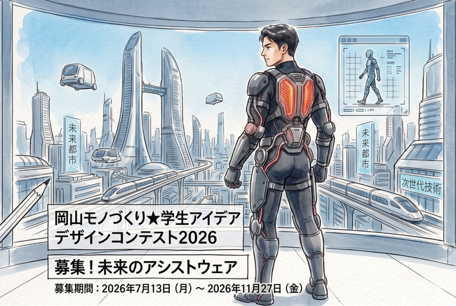 未来の自分を助ける服!?2032年の働く現場を快適にするアシストウェアのアイデアを大募集!