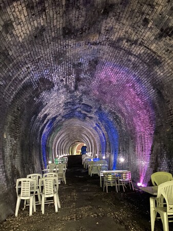 登録有形文化財のトンネルでビールを味わう夏季限定イベント 愛岐トンネル群「森のビアホール」を開催