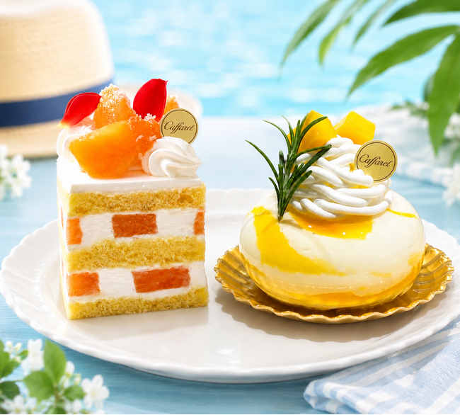 【カファレル大丸神戸店】初夏の味わい「メロンショートケーキ」「マンゴーチーズ」が登場