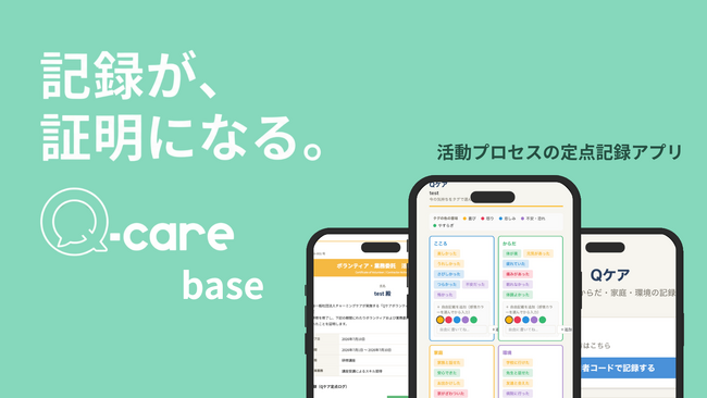 全国自治体の85%が踏み込めていない病弱児の就労支援。チャーミングケアが進学・就労を下支えする活動プロセス記録アプリ「Qケアbase」ベータ版を提供開始