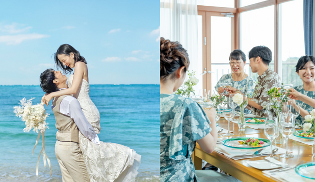 旅先で叶える、フォトウェディングと家族との会食「家族DEラク旅婚」ハワイ・宮古島・関東・関西へ拡大、計9会場で展開