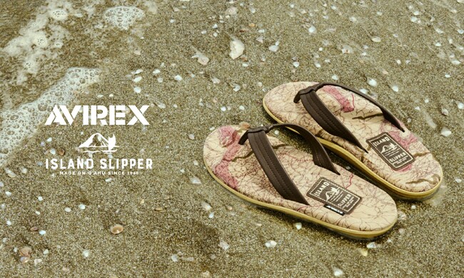 「AVIREX」とサンダルブランド「ISLAND SLIPPER」とのコラボレーションアイテムが7月18日(土)より発売！