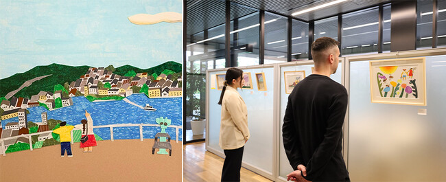 西宮市在住のイラストレーター山口ちよ子氏の作品展を開催