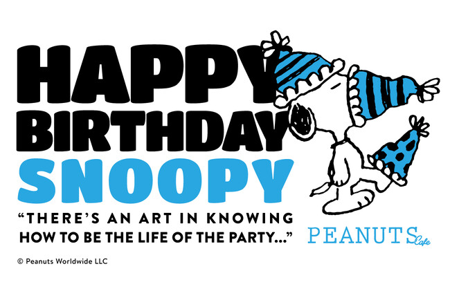 PEANUTS Cafe｜8月10日はスヌーピーのバースデー！「HAPPY BIRTHDAY SNOOPY 2026」をテーマにしたフェアを開催！