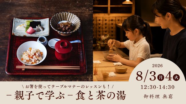 【小学校受験の生活習慣・行動観察に役立つ】和食と茶道を通じて学ぶマナー体験イベントレッスン ～「お箸の持ち方」から「おもてなしの心」まで～