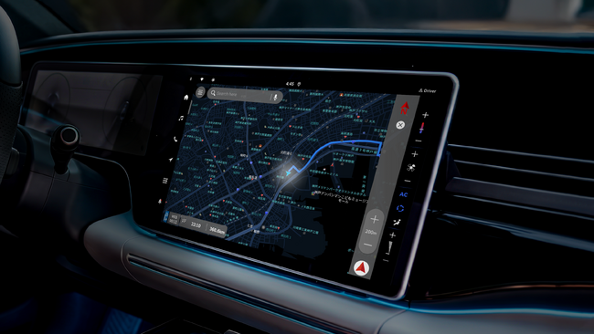 P3とミックウェア、Android Automotive OSベースのIVIプラットフォーム「SPARQ OS」のナビゲーション機能を強化