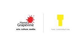 Hanoi Grapevineロゴ、たきコーポレーション コーポレートロゴ Hanoi Grapevineロゴ、たきコーポレーション コーポレートロゴ