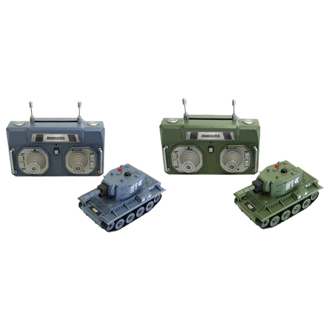 手のひらサイズで対戦機能搭載！『ミニカーR/C G-ACTIONバトルタンク（グレー・グリーン）』2026年7月18日（土）発売！（各税込3,278円）