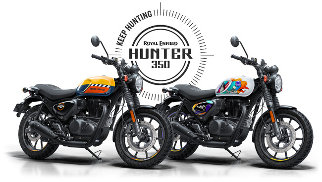 ロイヤルエンフィールド、「HUNTER 350」の2026年モデルに新色「ムンバイ・イエロー」と「ムーンショット・ホワイト」が日本市場に追加上陸！