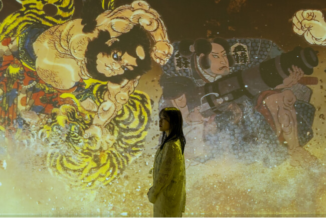 【一旗プロデュース】「KUNIYOSHI IMMERSIVE ART in 歌川国芳展」を7月18日から京都市京セラ美術館にて開幕。立体映像空間で国芳の浮世絵の世界に没入できるイマーシブアート空間。