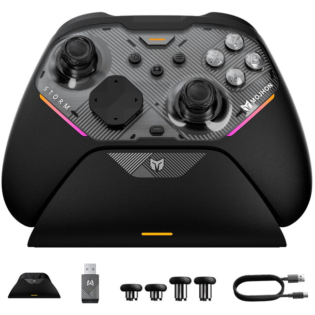 【楽天お買い物マラソン開催中】2000Hz×JS13 Pro+ TMRセンサー搭載の次世代プロコン「BIGBIG WON Storm」期間限定特別価格。ドリフト・遅延・操作感の3大ストレスを一台で解消