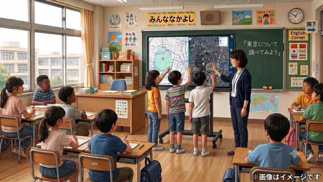 電子黒板向けAI地図アプリ「MIRAI MAPS」を提供開始