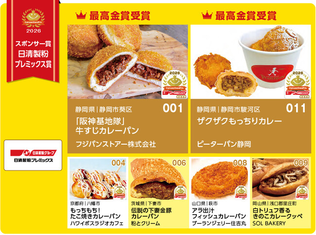 カレーパングランプリ2026 日清製粉プレミックス賞結果発表