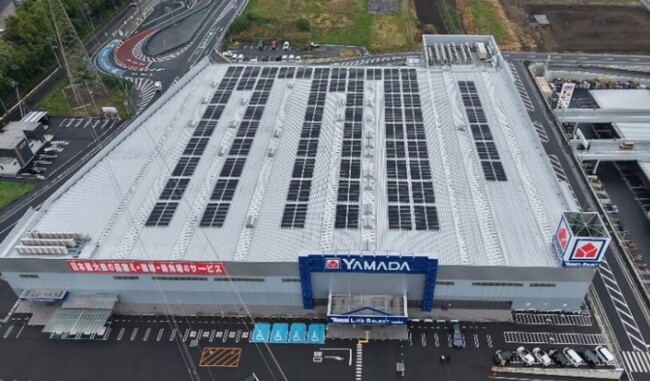ヤマダデンキ、「自家消費型太陽光発電パネル」を 今期新たに12店舗へ追加設置