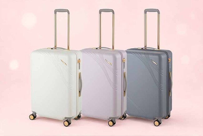 甘すぎない可愛らしさで旅の気分を高める！ニュアンスカラースーツケース「メリエル」が「Jewelna Rose」よりデビュー