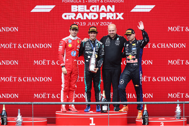 モエ・エ・シャンドン、F1(R)のレガシーを継承 伝説のサーキット、スパ＝フランコルシャンで勝利を分かち合う瞬間を祝福
